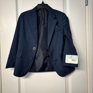 New with Tags Class Club Boys Navy Blazer- 4/4T